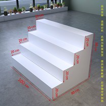Trapezoidal shelf steps grain and oil fruit mooncakes daily necessities flower shop display stand angle steel flower stand gift rack golden egg rack
