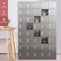 Xi 'an stainless steel cupboard restaurant canteen staff tableware dinner plate multi-door lunch box cabinet factory tea cup