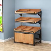 Supermarket vegetable shelf city fruit display stand fruit shelf creative multi-layer fruit display frame commercial distribution