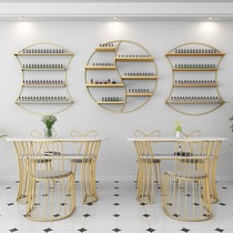 Nail shop shelf Wall-mounted shelf Modern European-style placement of cosmetics simple nail polish glue storage display wall