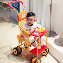 Summer rattan chair trolley rattan light stroller children bamboo and rattan bamboo baby carriage imitation rattan breathable baby cart