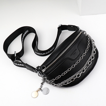  Buyuelun fanny pack female wild ins super fire oblique cross small bag Hong Kong style chain bag new 2021 net red