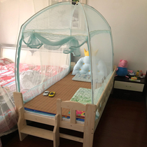 Childrens bed mosquito net yurt Princess splicing baby cot with bracket shade cloth student mosquito cover 168*88