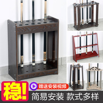 The club supplies are put in the pool club Cabinet the rack of the billiard club table