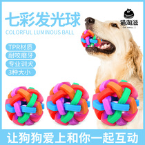 Pooch toy resistant to bite 7 colored sparkling balls to dissmooch Divine Instrumental Kokie Puppies Golden Fur Large Dog Pet Supplies