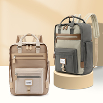 Doughnut double shoulder bag Bag Girl College Student 2022 New Male And Female Laptop Backpack Genuine Leather Travel Bag