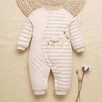 Newborn clothes autumn mens baby jumpsuit winter cotton warm ha clothes female baby cotton climbing clothes