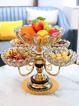 Fruit plate home 2021 new home living room coffee table Crystal high-end fruit plate exquisite Nordic ins platter