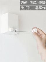 Clothesline floor folding indoor balcony vertical hidden type firm steel wire rope clothes clothes bathroom frame steel wire
