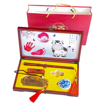 Fetal brush diy homemade baby hair comb souvenir making custom-made hand foot print new baby umbilical cord chapter