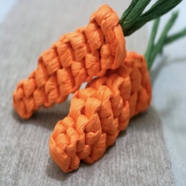 New Pint Pet Sacrificial Paper Zstereo Biting Rope Toy Carrots Burnt Paper Kitty Pooch Dies Supplies Souvenirs