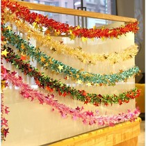 New Years Day party layout decorations ribbons flowers shopping malls bars Christmas and New Years annual meeting