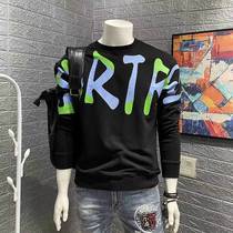 Sweatshirt mens trend handsome loose 2021 new boys round neck pullover Spring and Autumn long sleeve clothes ins ins