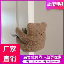 Nordic ins with the same doorknob Child anti-nipping hand deity Safe door blocking baby door Carmen clip ultra cute little rabbit