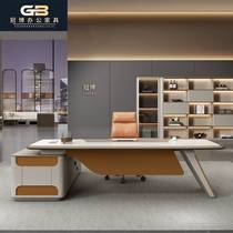 Paint boss table President table Simple modern office furniture fashion high-end manager office chair combination