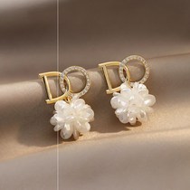 Full of vitality ~ super good-looking very versatile letters DO niche letters DO niche design fashion sense 925 silver needle