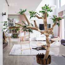 Simulation cat tree large dead tree cat climbing frame Bird Station stand cat nest cat toy cat tree branch pet tree