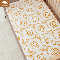 Mightybaby bed newborn bedding crib baby bed cover sheet bamboo cotton gauze Universal