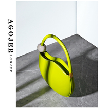(small AJ) small crowddesign bag 2022 new spring bean bean bag genuine leather cow handbag inclined satchel bag FFF
