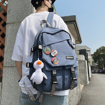  School bag Junior high school boys Harajuku style college students high school students middle school students ins trendy cool backpack backpack computer bag