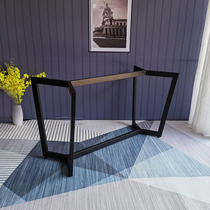 Hunt resistant minimalist table leg metal tea leg ceramic tile tea foot carbon steel black iron base rock plate bracket