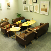 Milk tea bar pub cake drink shop table and chair combination coffee shop sofa shop casual personality creative Nordic