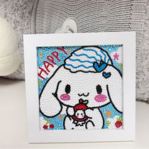Handmade Diy Stick Drill Painting Kulomi Jade Gui Dog Girl Diamond Patch Drawing Diamond Painting Material Bag Childrens Toy Woman