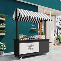 Iron stall car market mobile truck trolley shopping mall float stall car promotional car trolley