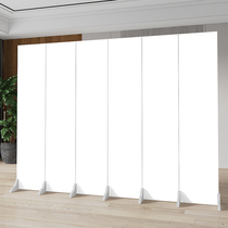 Custom screen partition wall Living room folding mobile office Bedroom occlusion simple modern pure white folding screen