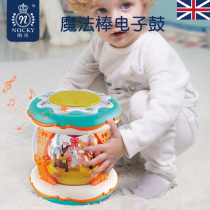 UK ncoky nackie hand drum baby toy puzzle 0-1-2 year old baby early education carousel electronic drum