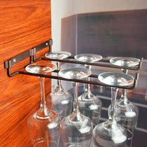 Wall Mounted Wine Glass Rack Single Row Stemware Goblets Hol