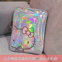 Cute KITTY large capacity ID package mother and son hand account bag birth certificate vaccine this real estate certificate passport storage bag