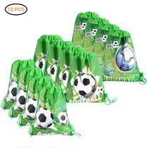 12PCS Non-Woven Fabrics Football Drawstring Gift Bags Kids B