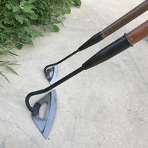 Weeding small hoe Household weeding vegetable digging multifunctional hollow old-fashioned forging agricultural tool hoe artifact