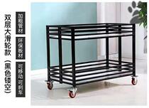 Clothing store car folding stall cart cart ground cart wheeled movable flower hand push shelf car