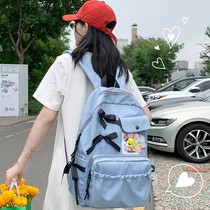  Beginner High School Students High Yan Value Large Capacity 2023 New Trend Women Design Sensation Elementary School Students Double Shoulder