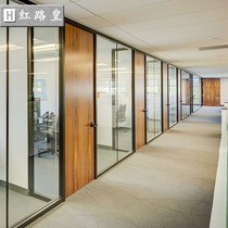 Double glass partition wall office tempered glass Guangdong Louver aluminum alloy frosted sound insulation hollow partition