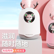 Charging wireless humidifier Home mute bedroom office Desktop Student Dormitory Incense Air Purifier