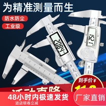 Stainless steel vernier caliper high precision industrial grade electronic digital display caliper Wenplay small household oil label