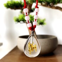 Baby birth gift custom collection fetal hair pendant necklace pendant 12 zodiac baby souvenir