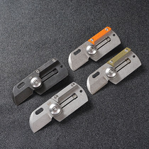Outdoor small knife folding mini self-defense pocket knife pendant portable key hanging decoration express knife micro box opener