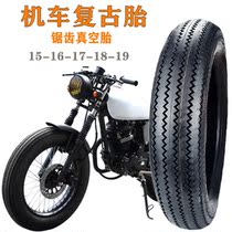 Motorcycle locomotive retro tire serrated tire 4 00 4 50 5 00-15-16-17-18-19r vacuum tire