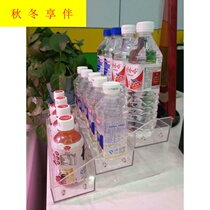 Beverage display rack on the table milk display rack desktop supermarket cashier transparent small shelf
