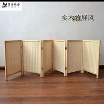 Small screen partition short bamboo bamboo woven children's kindergarten area corner office hotel small screen partition activity area