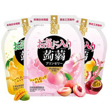 Coincidental encounter heart konjac jelly snacks konjac pudding low calorie zero fat net red snack food fruit juice fruit jelly