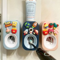 Cartoon automatic squeezing toothpaste artifact cute children creative lazy toothpaste squeezer-free paste Holder