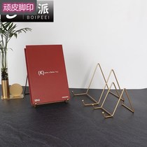 Minimalist Decorative Magazine Porcelain Tray Sub bracket Shelf Disc Frame frame certificate holder Toircraft shelf