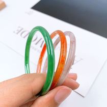 Net Red jingle bracelet big circle mouth forbidden step ring female lychee frozen smoke purple ancient wind a pair of jade bracelets jade bracelet purple