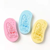 Pop Music baby rubbing sponge newborn child rubbing shower Divine Instrumental Baby Towel Wash Head Brush Bath Rub Clay Supplies