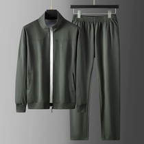 Autumn new long-sleeved physical training clothing suit spring casual quick-drying sports trousers winter physical fitness clothing men